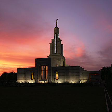Accra Temple at Sunset